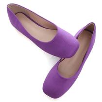 Sapatos SAILING LU, sapatilhas de camurça roxa para mulheres, tamanho 6