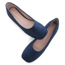 Sapatos SAILING LU Suede Flats para mulheres azuis tamanho 9.5