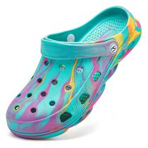 Sapatos sem cadarço iridescentes unissex HOBIBEAR para jardim Sapatos sem cadarço iridescentes unissex HOBIBEAR para jardim