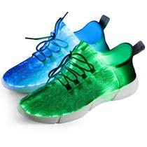 Sapatos Shinmax Fiber Optic LED Light Up USB recarregáveis