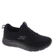 Sapatos Skechers Gowalk Flex-Athletic Slip-On pretos masculinos 11,5 EUA Sapatos Skechers Gowalk Flex-Athletic Slip-On pretos masculinos 11,5 EUA