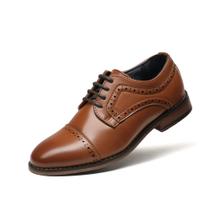 Sapatos Sociais Clássicos Oxford Masculinos Bruno Marc Marrom EUA 5 Sapatos Sociais Clássicos Oxford Masculinos Bruno Marc Marrom EUA 5