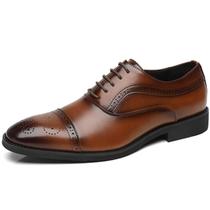 Sapatos sociais masculinos Ahico Oxford com biqueira, marrom