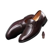Sapatos Sociais Masculinos De Couro Preto Respiráveis Slip-on Loafers Mocassins Tamanhos Grandes