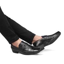 Sapatos Social Masculino Bico Fino em Couro Moderno Fino
