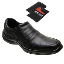 Sapatos Social Masculino em Couro Legítimo Ortopédico Casual + Carteira Sapatos Social Masculino em Couro Legítimo Ortopédico Casual + Carteira