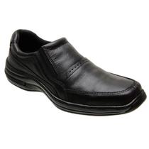 Sapatos Social Masculinos Ortopédico Couro Legítimo Calce Fácil