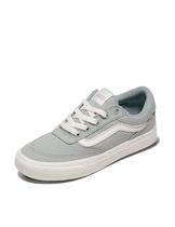 Sapatos Vans Brooklyn LS de cano baixo femininos cinza puritano