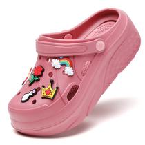 Sapatos vermelhos Clogs CERYTHRINA Platform Garden Slip On para mulheres Sapatos vermelhos Clogs CERYTHRINA Platform Garden Slip On para mulheres
