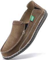Sapatos VILOCY Slip-on Deck, mocassim de lona casual para homens