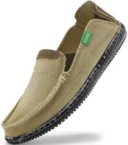 Sapatos VILOCY Slip-on Deck, mocassins casuais de lona para homens
