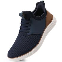 Sapatos VILOCY Slip On, vestido casual, malha larga, antiderrapante, azul