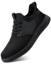 Sapatos VILOCY Slip On, vestido casual, tênis modernos, masculinos, pretos