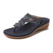 Sapatos vintage com flores, strass, macios e confortáveis Sapatos vintage com flores, strass, macios e confortáveis
