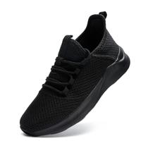 Sapatos WYGRQBN, moda feminina, tênis de corrida, pretos, tamanho 41