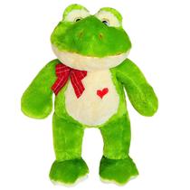 Sapo De Pelúcia Grande 44cm Com Laço E Coração Amor Lindo Sapo De Pelúcia Grande 44cm Com Laço E Coração Amor Lindo