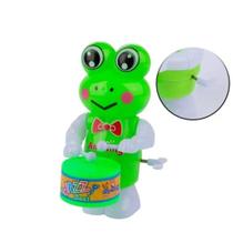 Sapo Plástico à Corda Tocando Tambor Color