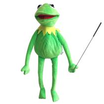 Sapo Puppet Lacroky Kermit com haste de controle e 50 adesivos de 60 cm Sapo Puppet Lacroky Kermit com haste de controle e 50 adesivos de 60 cm