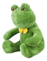 Sapo Verde Sentado Com Gravata De Pelúcia 31 Cm