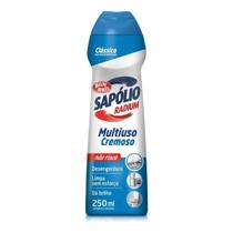 Sapólio Radium Cremoso 250ml para Limpeza de Superfícies Delicadas Limpeza Pesada sem Danos, Fácil de Usar e Econômico