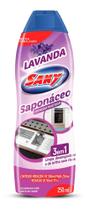 Saponáceo cremoso multiuso 3 em 1, lavanda 250 ml. Sany mix .