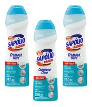 Saponáceo Sapólio Radium Cremoso Cloro 250ml Bombril Kit 3