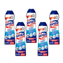 Saponáceo Sapólio Radium Cremoso Cloro 250ml Bombril Kit 5 Saponáceo Sapólio Radium Cremoso Cloro 250ml Bombril Kit 5