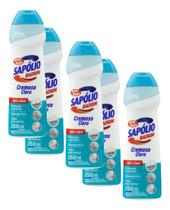 Saponáceo Sapólio Radium Cremoso Cloro 250ml Bombril Kit 5 Saponáceo Sapólio Radium Cremoso Cloro 250ml Bombril Kit 5