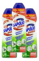Saponáceo Sapólio Radium Cremoso Limão 250ml Bombril Kit 3