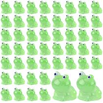 Sapos luminosos de resina lasuroa Green para casa de bonecas de jardim Sapos luminosos de resina lasuroa Green para casa de bonecas de jardim