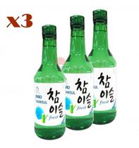 Saquê Coreano Soju Chamisul Fresh 17.8% 360ml (Kit com 3) Saquê Coreano Soju Chamisul Fresh 17.8% 360ml (Kit com 3)