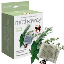 Saquetas repelentes de mariposas Richards Moth Away/Herbal, pacote com 72