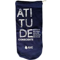 Saquinho 100% Algodão MOLIB - Atitude Consciente (Os 5Rs) 13x32(cm)