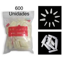Saquinho 600 Kaisa Unhas Postiças Bailarina Natural Refil Alongamento