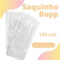 Saquinho Bopp Com Cola - 6x9 - Pacote Com 100 Unidades - Nybc