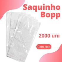 Saquinho Bopp Com Cola - 8x5 - Pacote Com 2000 Unidades - Nybc