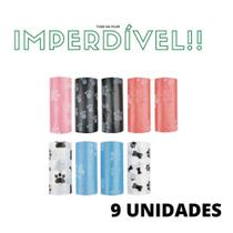 Saquinho Coletor para Pets 9 unidades Sortidos mimo pet
