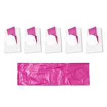 Saquinho De Descarte Para Absorvente Rosa C 60 unidades Kit5