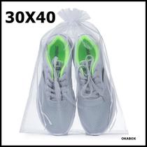 Saquinho de organza 30x40 (10 peças) ideal para saída de maternidade , chinelo, tênis, roupas, lembrancinhas-etc - OKABOX
