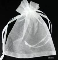Saquinho De Organza Tule 13X18 Fita Cetim (100 Und) Saquinho De Organza Tule 13X18 Fita Cetim (100 Und)