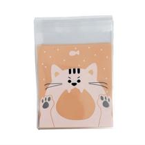 Saquinho Gatinha Pequeno 7cm Salmão 20unid.