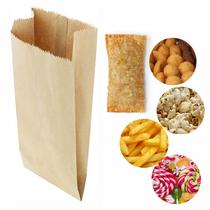 Saquinho Multiuso Pastel Salgados Doces Pardo Kraft 500 unid