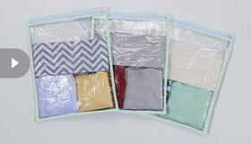 Saquinho Organizador para Roupa Infantil Adulto Bebê 10 Peças Verde Agua Plastificado com ziper Saquinho Organizador para Roupa Infantil Adulto Bebê 10 Peças Verde Agua Plastificado com ziper