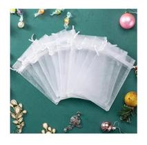 Saquinho Organza Tule Saquinho 9x12 - Branco - 30 Unidades