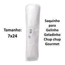 Saquinho Para Geladinho Gourmet Gelinho Sacolé 7x24 - 100 Unidades