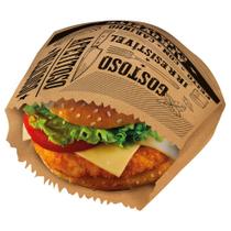 Saquinho Para Lanche Kraft - 13,5x13,5x5cm - 50 Unidades