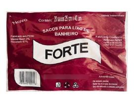 Saquinho Para Lixo De Banheiro E Cozinha Branco - 40 Sacos