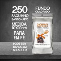 Saquinho para pipoca gourmet 10x19cm com 250 unidades