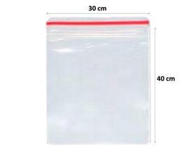 Saquinho Plástico Transparente Fecho Zip 30x40 100 Unidades