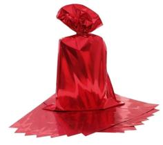 Saquinho Presente 30x44 Vermelho pacote com 50 unidades